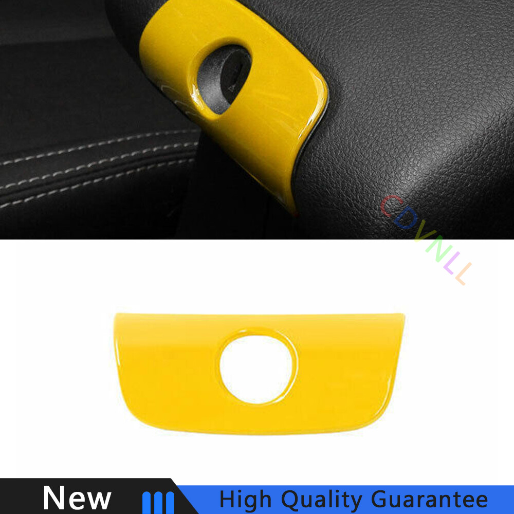 For Jeep Wrangler JK 2011-2017 Bright Yellow Storage Box Keyhole Cover Trim 1PCS