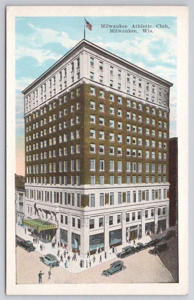 Milwaukee Athletic Club WI Vintage Postcard E. C. Kropp Co. 1910s-20s