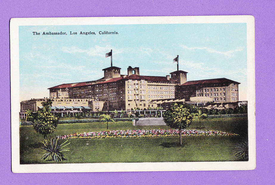 California - Los Angeles, The Ambassador  Postcard  1934