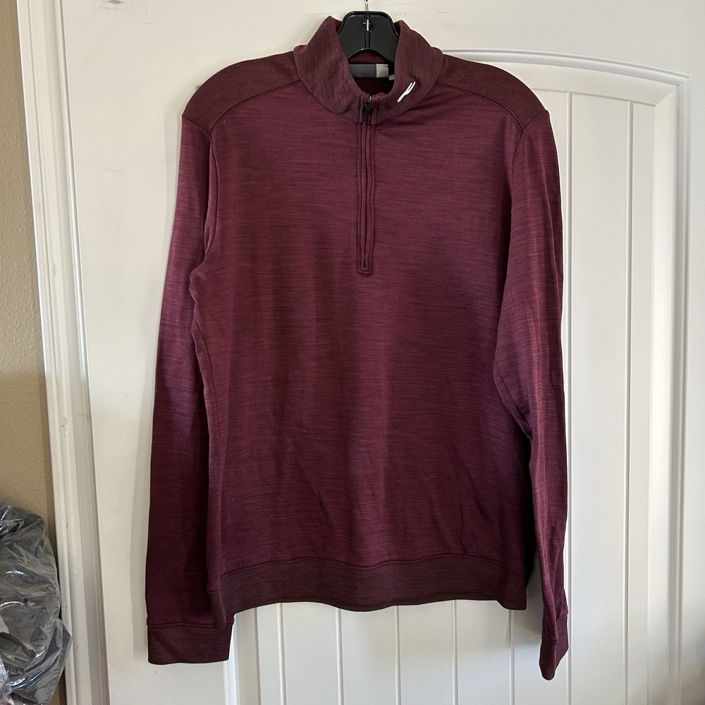 KJUS Liam Techwool Sweater Half Zip Men's Size 52 Large Merino Blend Golf