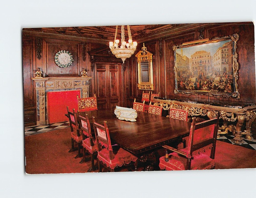 Postcard State Diningroom John Ringling Residence Sarasota Florida