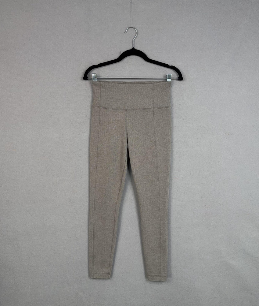 Athleta Leggings Womens XS Gray Delancey Herringbone High Rise Pants Stretcg