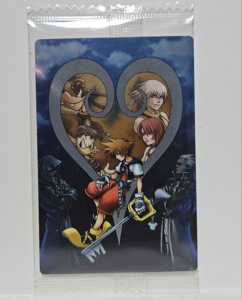 Kingdom Hearts Wafer Card #05 Riku Sora Kairi Disney Bandai Holo Unopened