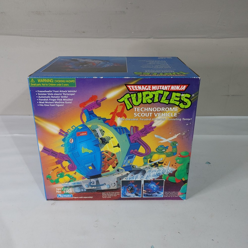 Vintage 1993 Playmates #5308 TMNT Technodrome Scout Vehicle - BRAND NEW SEALED!