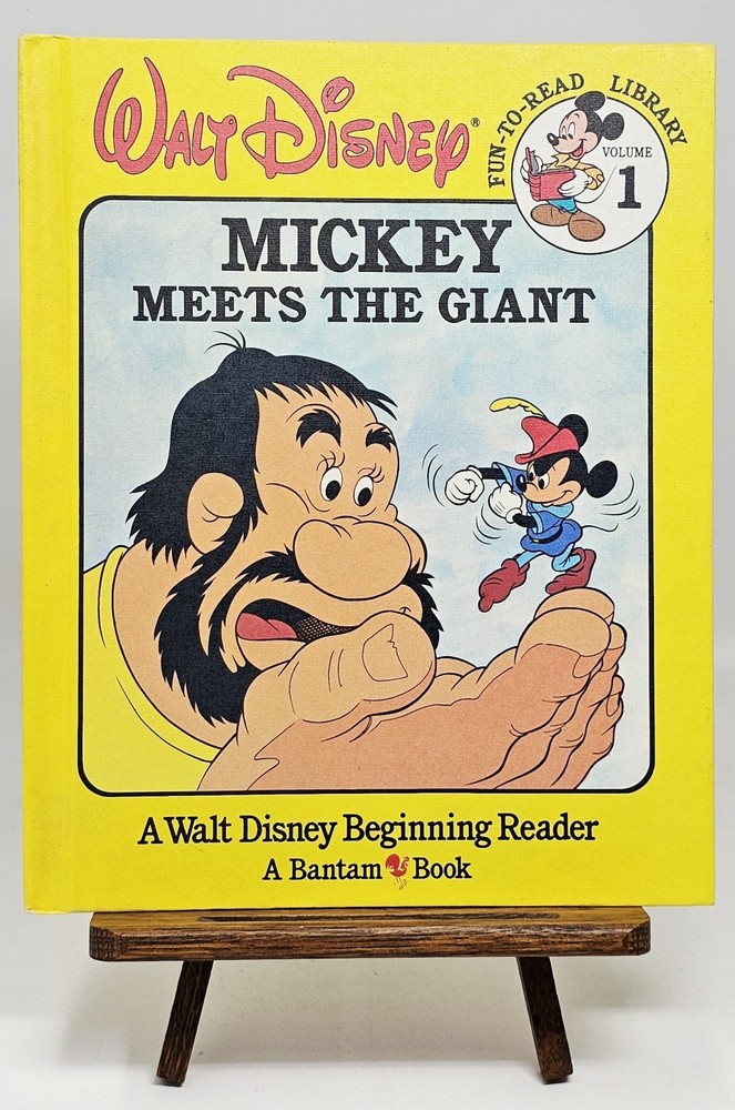 Vintage Mickey Meets the Giant Walt Disney Fun-To-Read Library Volume 1 ( 1986)