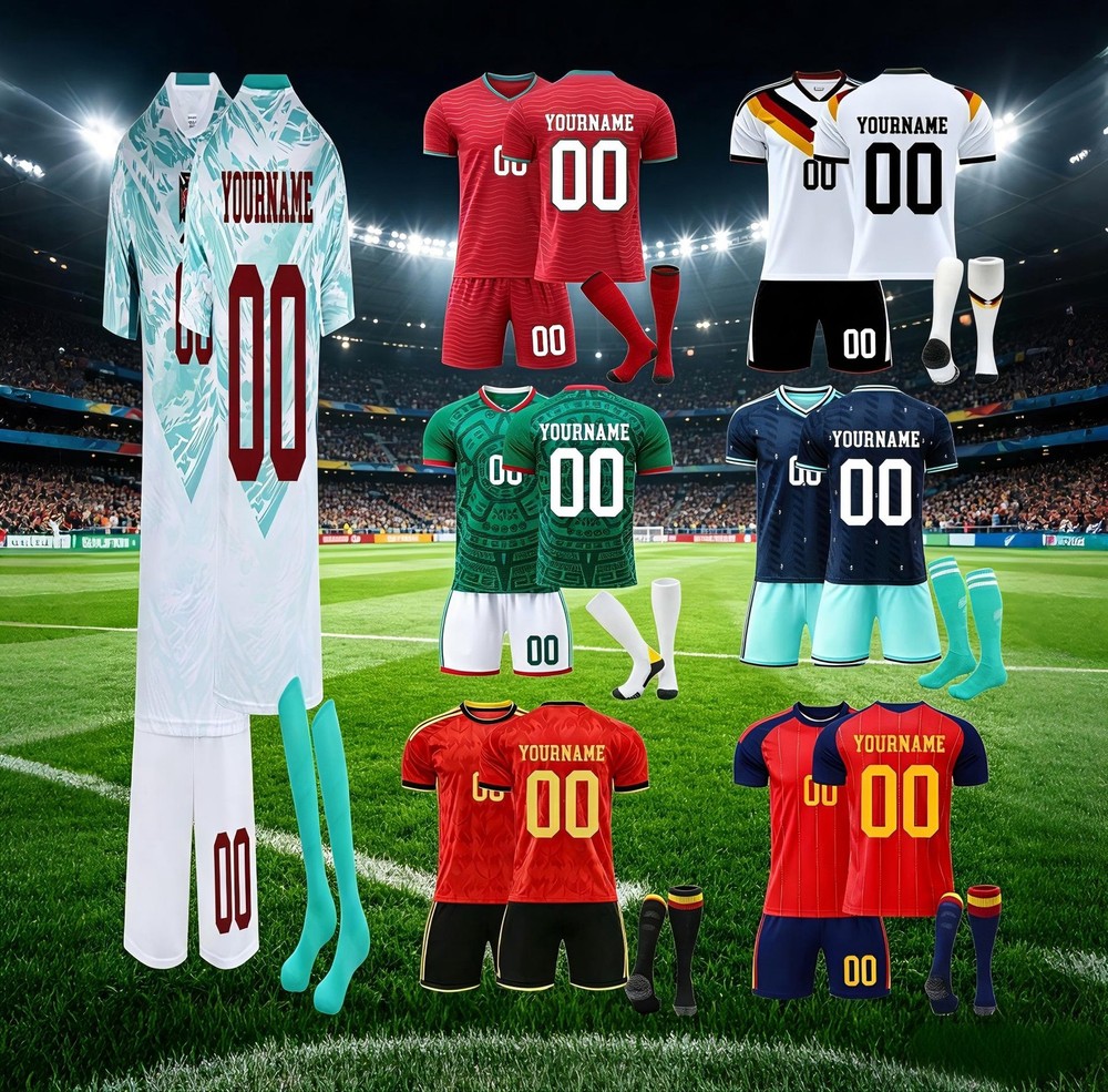 Personalized Team Football Uniform Custom Jersey with Logo Name and Number-