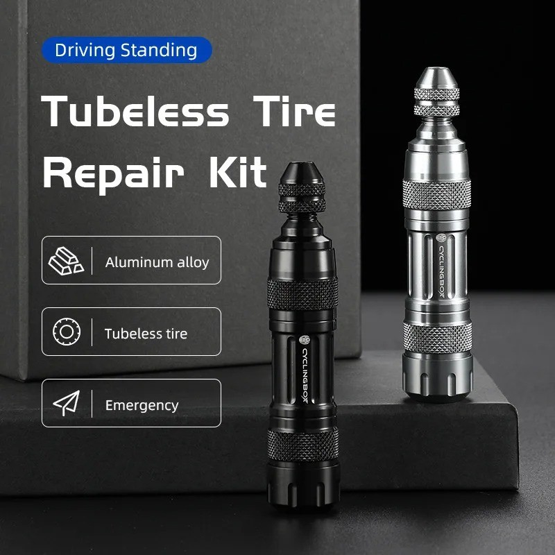 Self-healing Tubeless Bike Tire Repair Kit with Rubber Strips Sealant