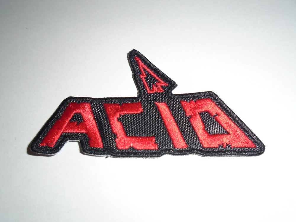Speed Metal Acid Wash Embroidered Iron-On Patch-image