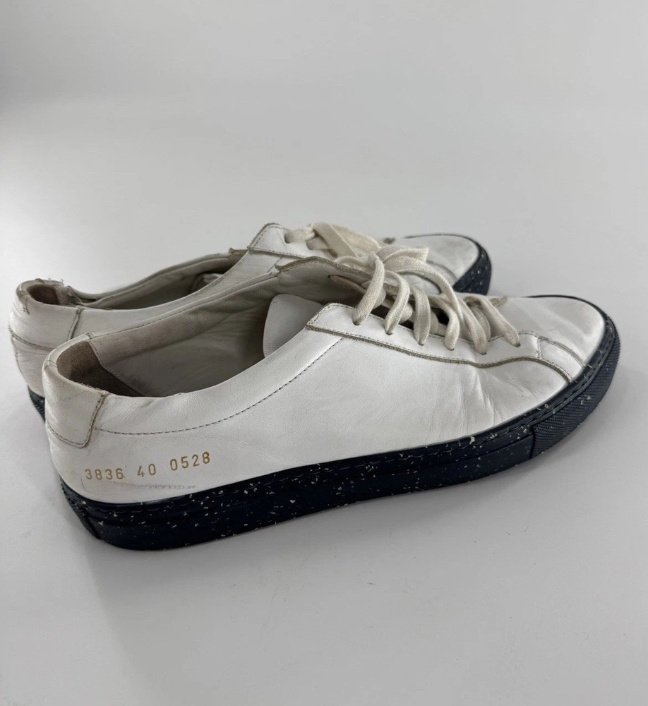 Common Projects Achilles Low sneaker White Leather Upper Confetti speckled  sole-image