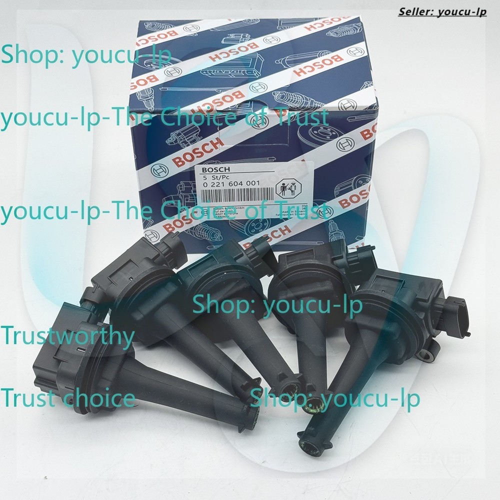 5 Pack Ignition Coils for Volvo S60 C70 S70 XC70 XC90 S60 UF341 C1258 9125601
