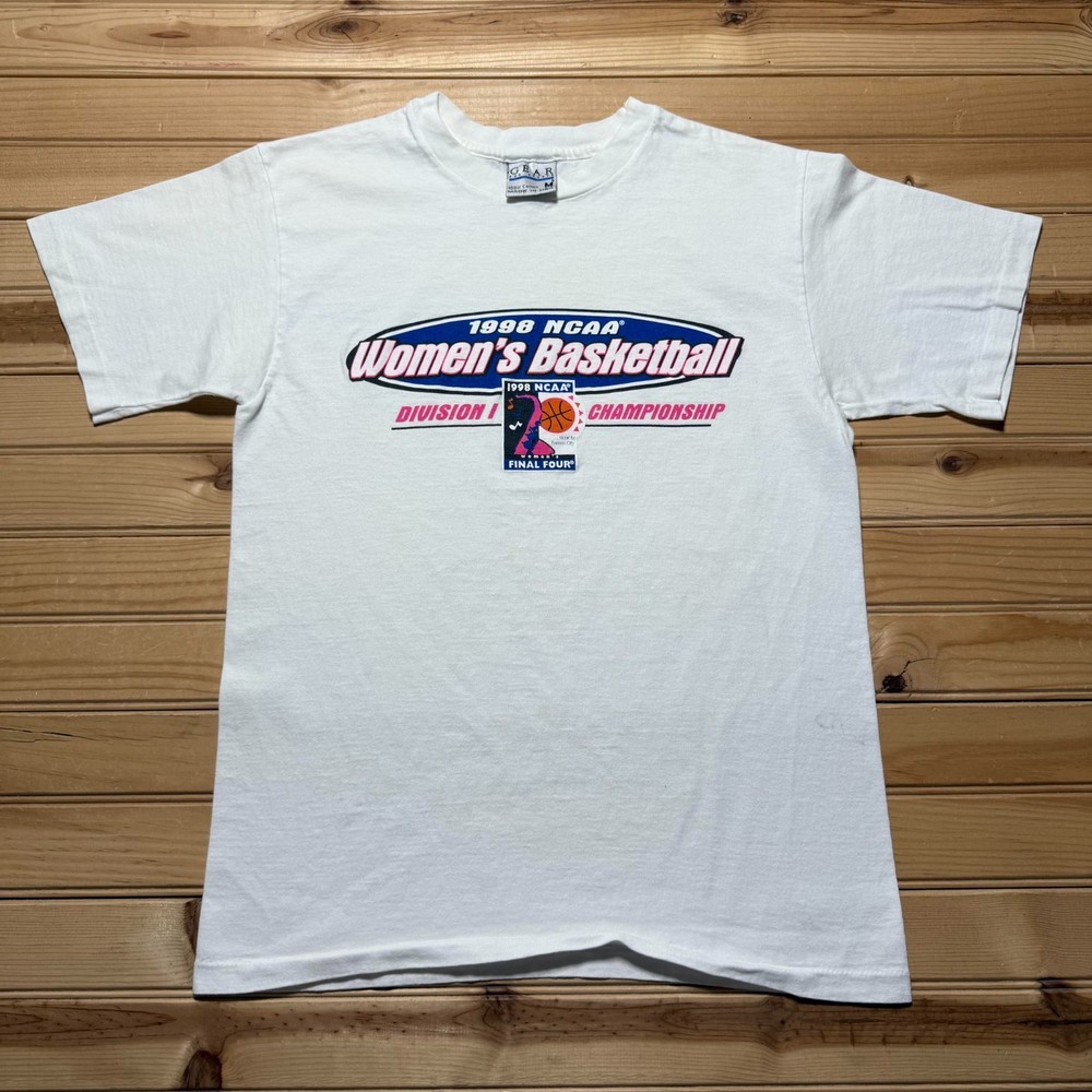 Vintage 90s 1998 NCAA Women's Basketball Final Four T-Shirt USA Made Size Medium