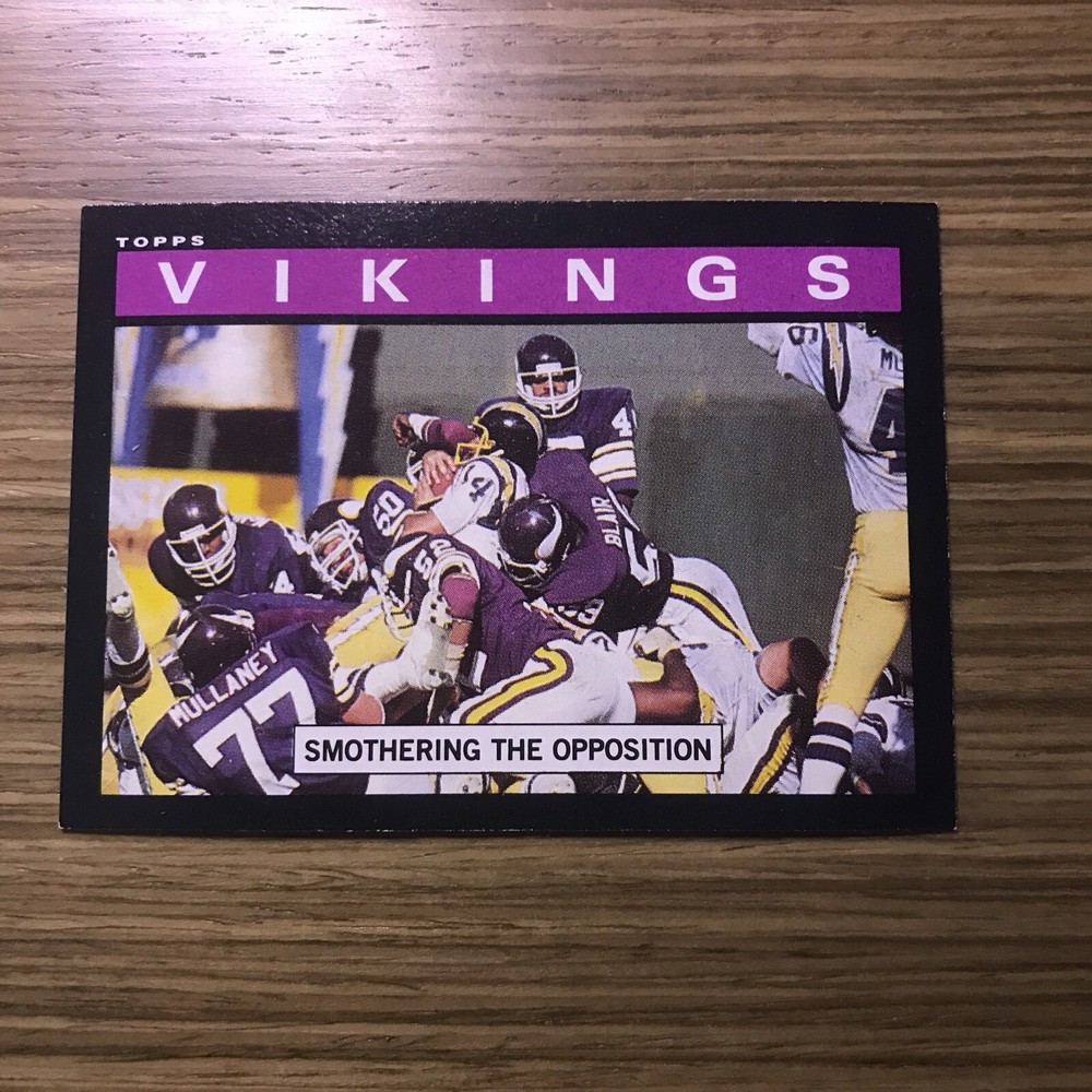 1985 Topps '1984 Team Leaders' #89 - MINNESOTA  VIKINGS