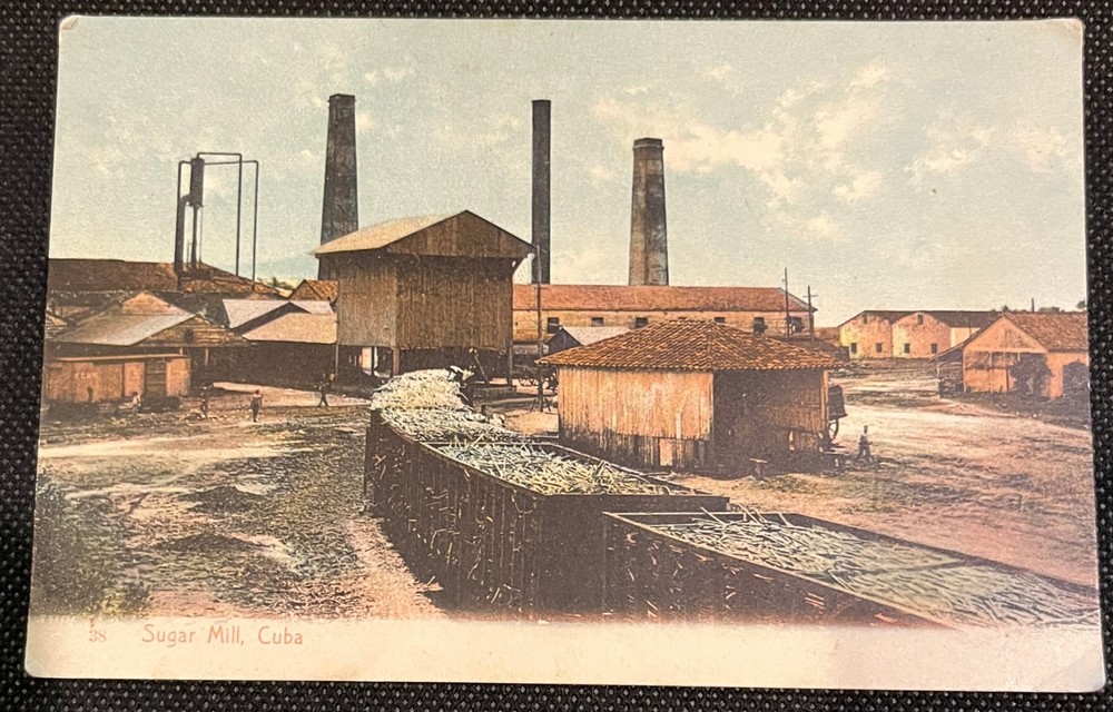 Antique Postcard Sugar Mill, Havana, Cuba