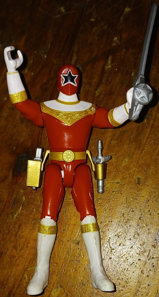 Vintage 1996 Power Rangers Zeo Red Ranger V Action Figure Bandai Complete