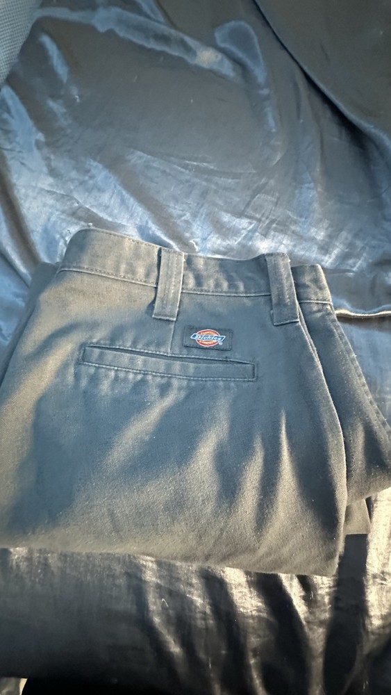 Dickies Mens Gray Slim Straight Flex Work Pants 36x30 New With Tags