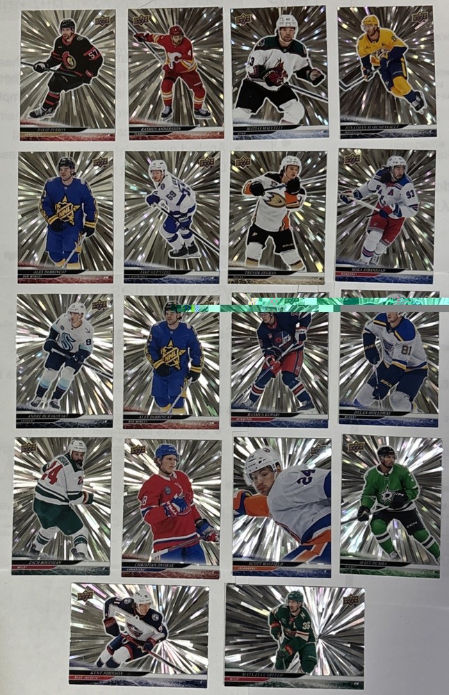 SILVER OUTBURST 18 CARD LOT From 24/25 UD Series Of Various Players-See Pics