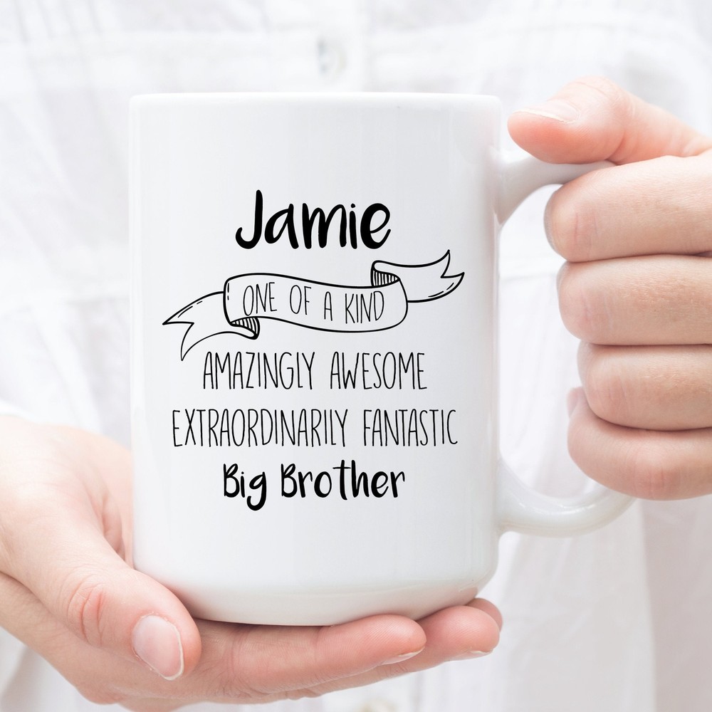Personalized Coffee Mug For Big Brother Custom Gifts For Big Brother Perfect