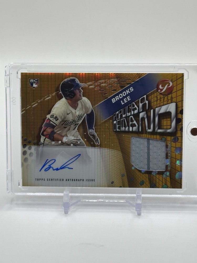 2025 Topps Pristine BROOKS LEE Popular Demand Auto Relic SSP /50 RC #PPDAR-BL