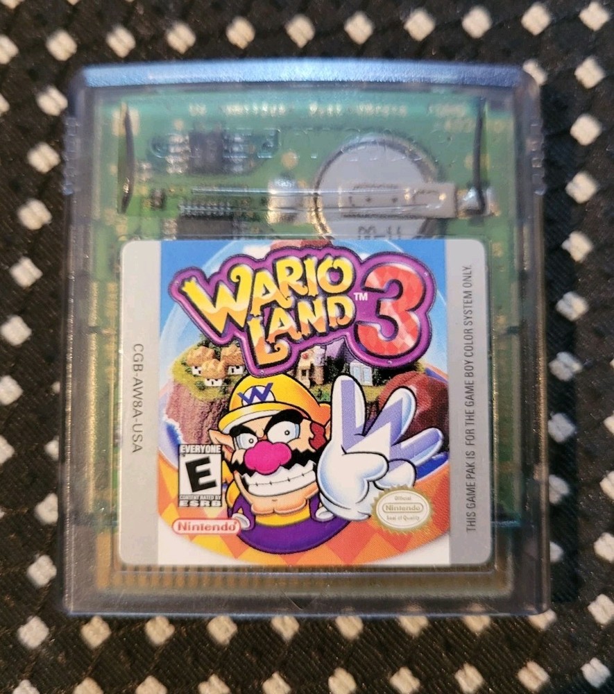 Wario Land 3 Nintendo (Game Boy Color, GBA) Cartridge Authentic Tested