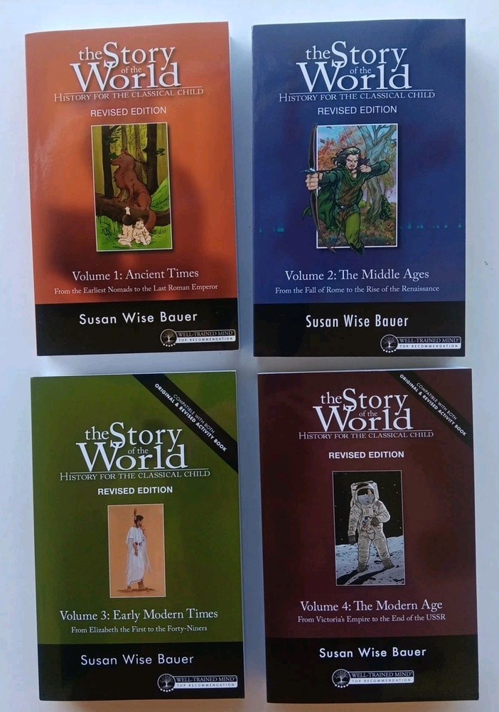 Story of the World, Four Volumes 1 2 3 4, Full Set, Like New - Ancient to Modern