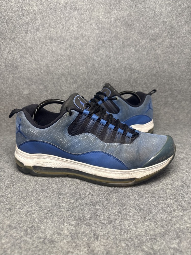 Nike Mens Basketball Shoes Air Jordan Blue 2011 Lace Up Low Top Breathable 11