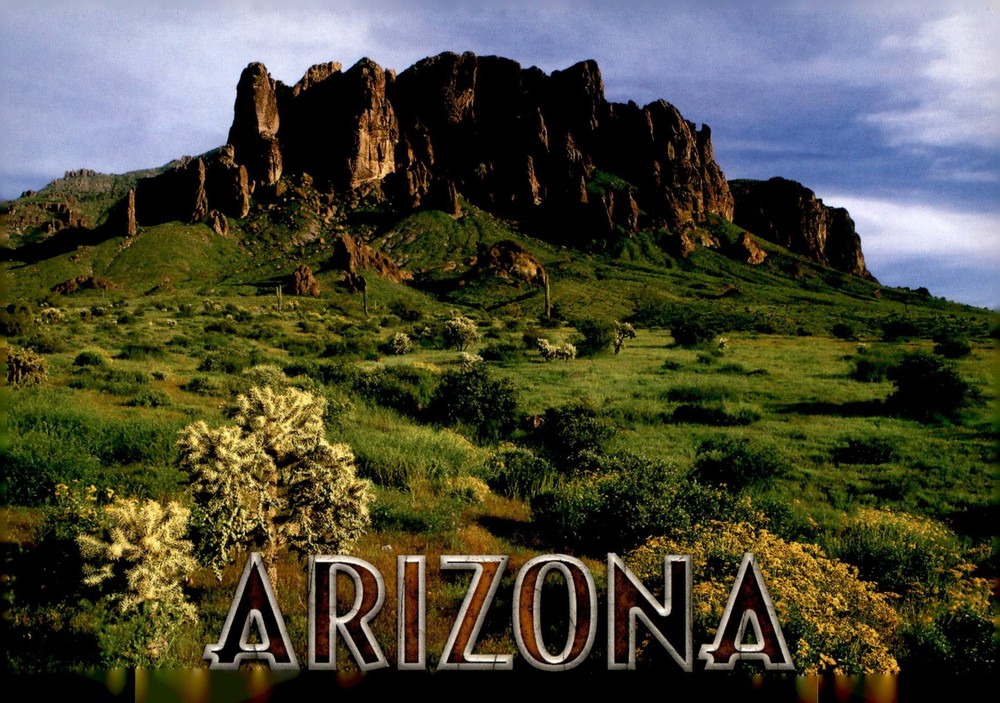 Superstition Mountain, Arizona Postcard