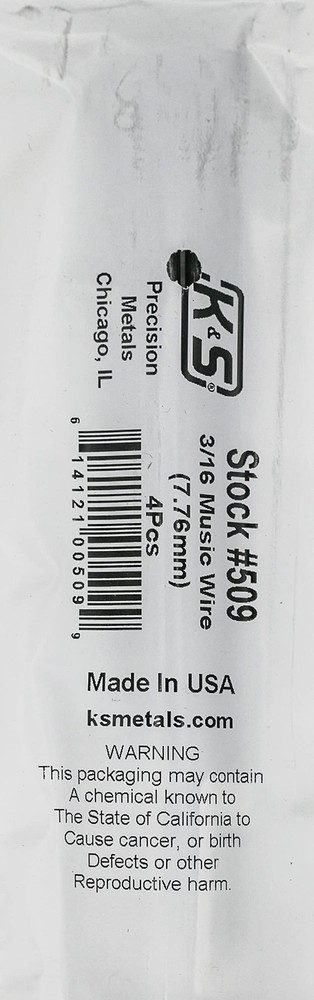 3/16 Music Wire 4Pk ACC NEWAnother great item from Rarewaves USA | Free delivery!
