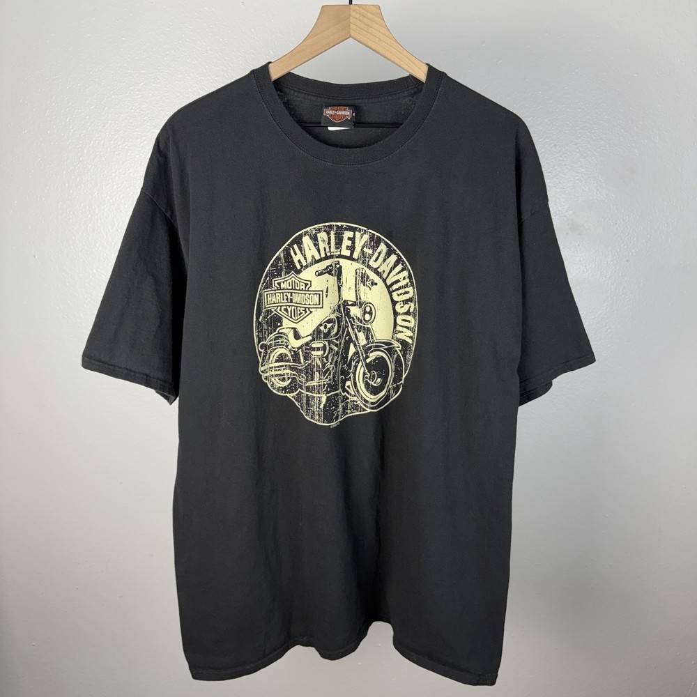 Harley Davidson Biker Motorcycle Chesapeake Tourist Double Sided T Shirt 2XL
