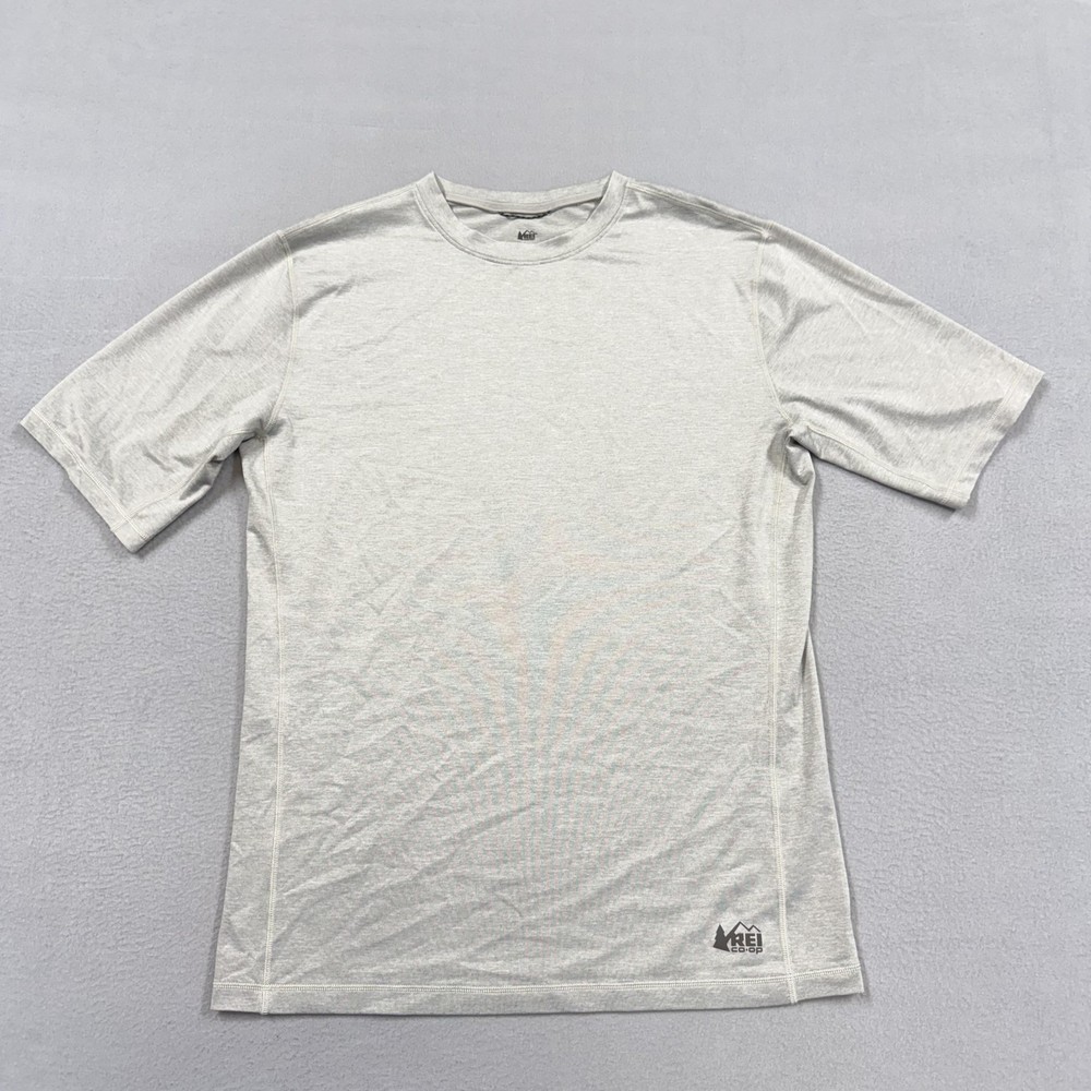 REI Co-op Shirt Mens Small Gray Short Sleeve Hiking Performance Tee Top