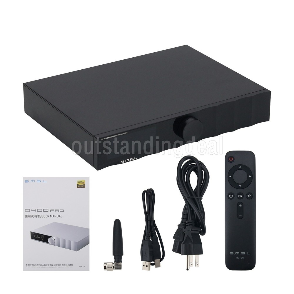 SMSL D400 PRO MQA AK4191+AK4499EX XMOS HiFi Audio Decoder USB DAC ot25 #tr