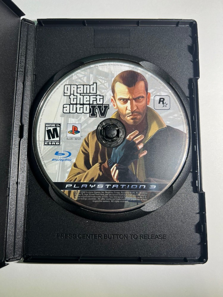 Grand Theft Auto IV 4 Sony PlayStation 3, PS3 Disc Only