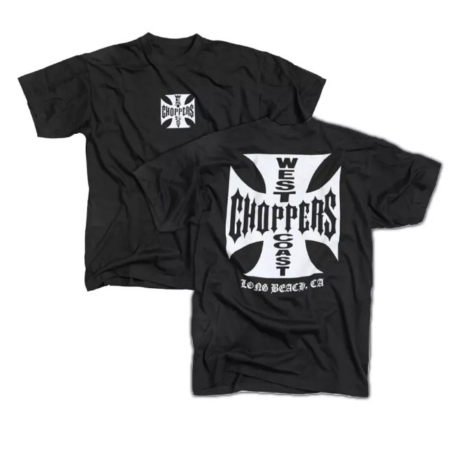 West Coast Chopper 2 Sides Graphic Black T-shirt