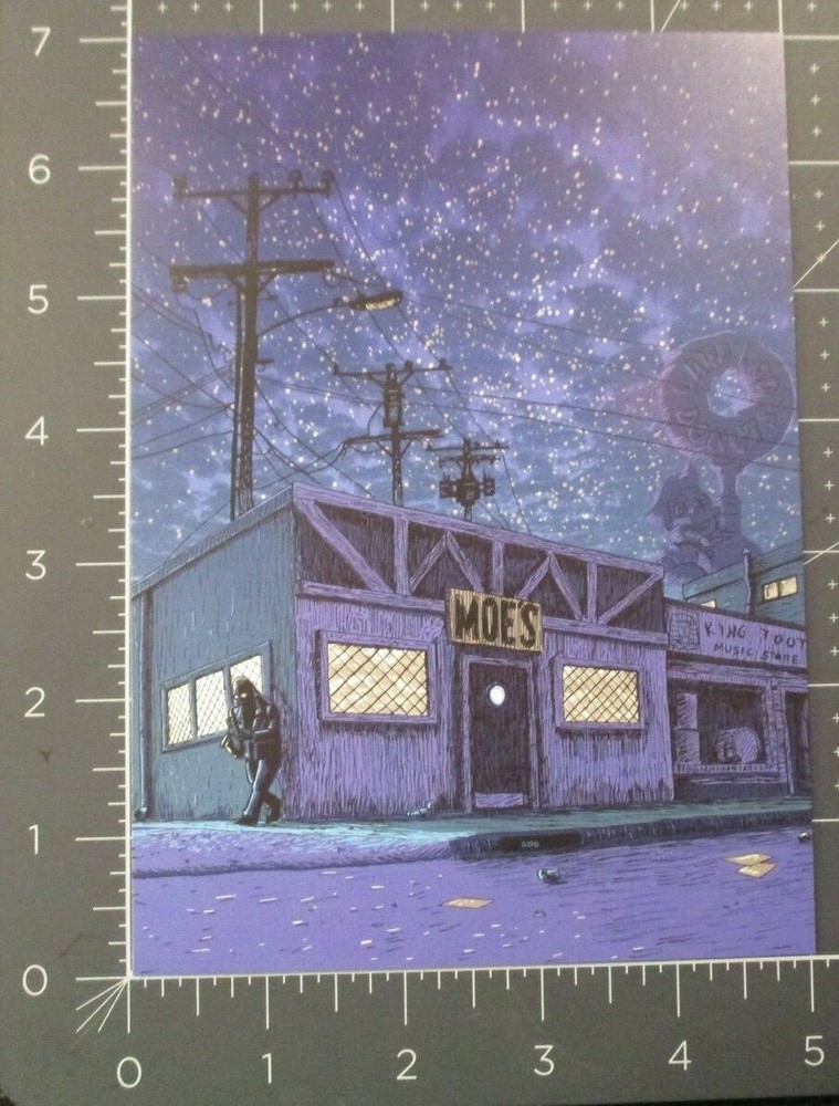TIM DOYLE Art 5X7 Postcard SIMPSONS Amanda Hugginkiss NIGHT like poster print N