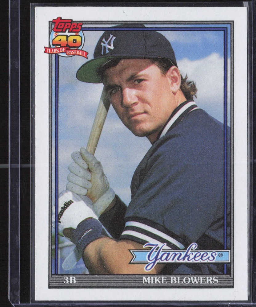 Mike Blowers 1991 Topps #691 New York Yankees