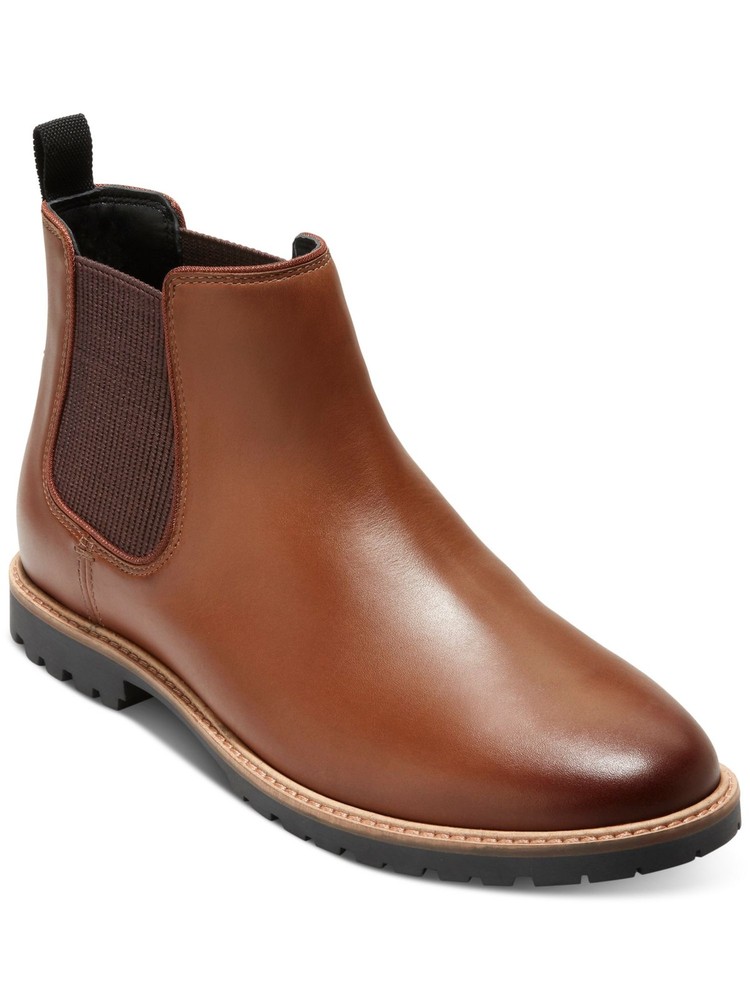 Cole Haan Men's Brown Midland Chelsea Boot with Block Heel Size 9.5 M