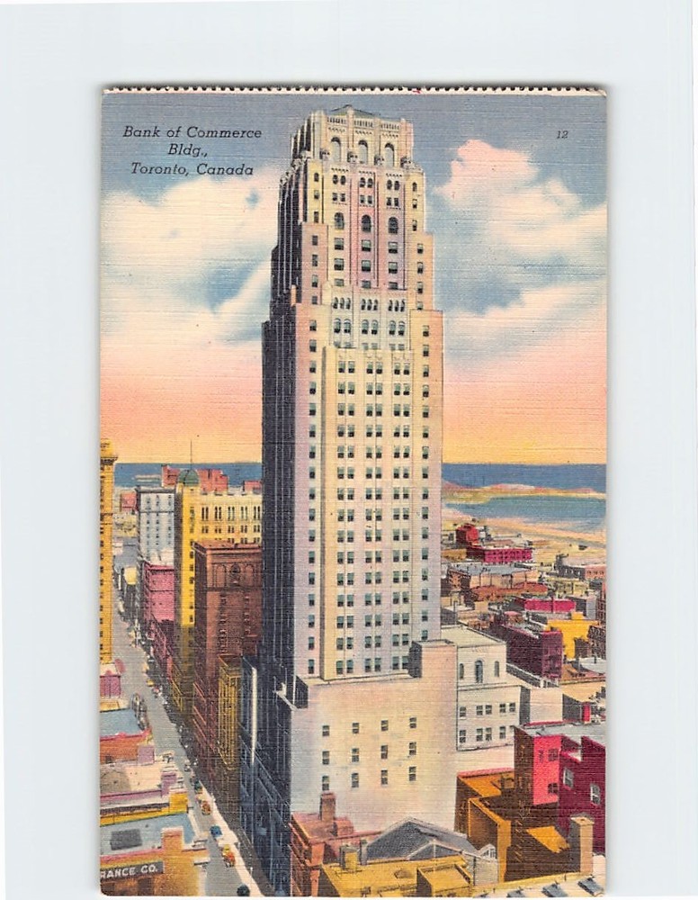 Postcard Bank of Commerce Building Toronto Ontario Canada