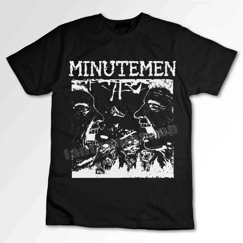 Minutemen band Black Cotton Shirt Full size S-5XL Unisex