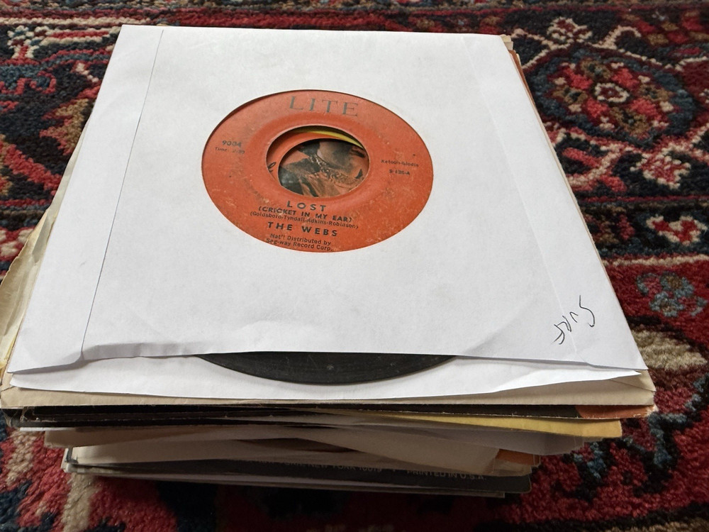 Lot Of (50) 45 Rpm Records Garage,Psych Folk,Rockabilly,Surf 1960'S-70S
