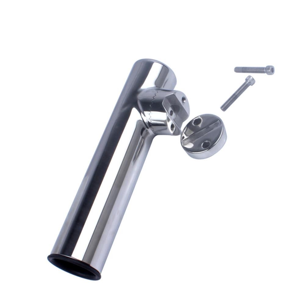 2X Heavy Duty 316 Stainless Steel Fishing Rod Holder Clamp for 7/8 to 1 Inch Rails