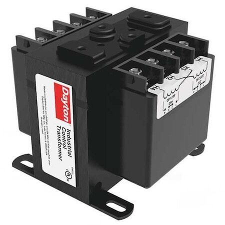 Dayton 31Ej11 Control Transformer, 250 Va, 80°C, 12/24V Ac, 120V Ac