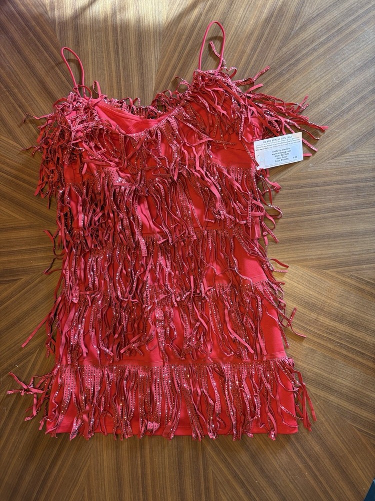 Cowgirl Western Rhinestone Fringe Women’s Party Rodeo Dress Size Small