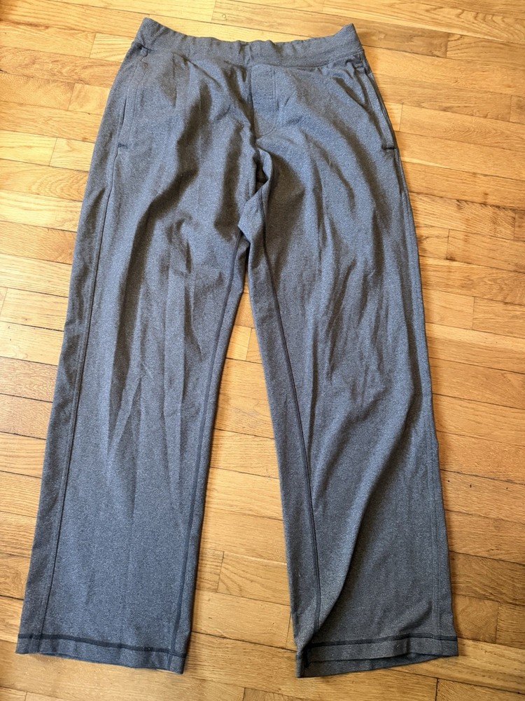 Large - Men - Lululemon Grey Wide Leg Athletic Pants