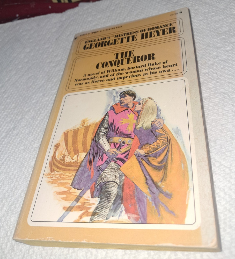 Georgette Heyer The Conqueror Historical Romance biographical Bantam PB 1968