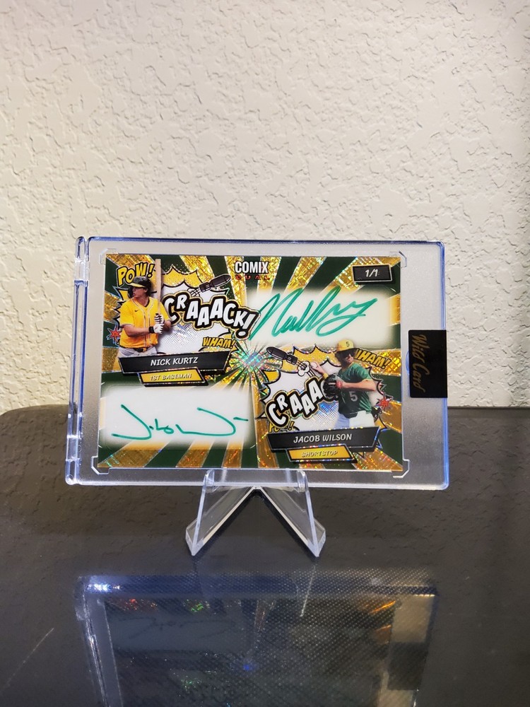 Nick Kurtz / Jacob Wilson 1/1 Dual Auto Athletics 2026 Wild Card Epic Rookies