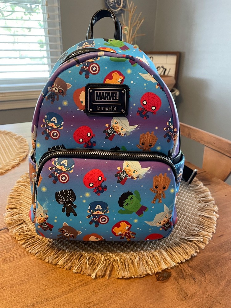 Disney Loungefly Marvel Chibi Avengers Mini Backpack