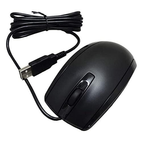 HP USB Jack Black Optical Scroll Mouse with Smooth Navigation - 674316-001