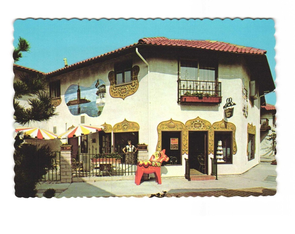 Scandinavian Pastry Shop Huntington Beach CA vintage postcard unposted