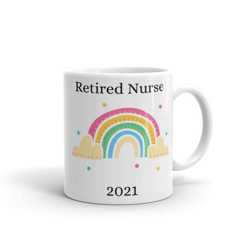Retired Nurse Rainbow Mug Retirement Gifts For Men Retirement Gift For Woman