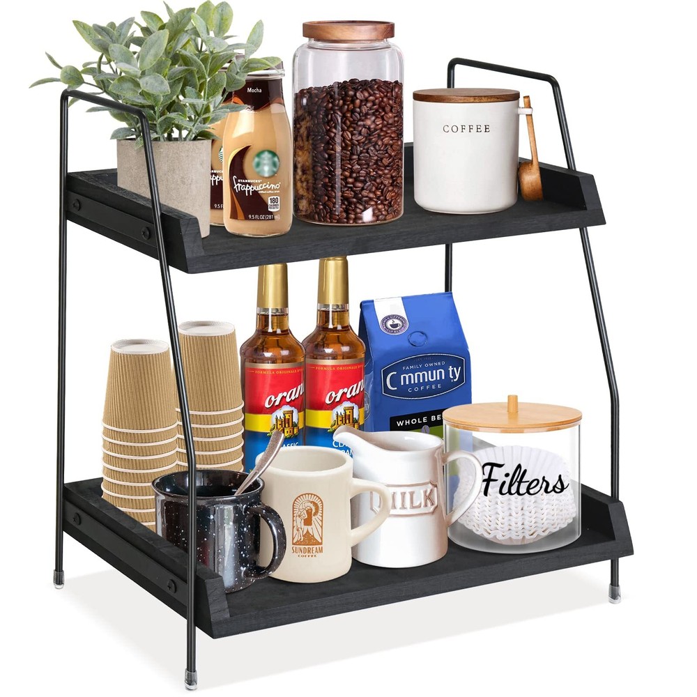 Coffee Bar Accessories and Organizer Countertop, Coffee Station Organizer Kit...