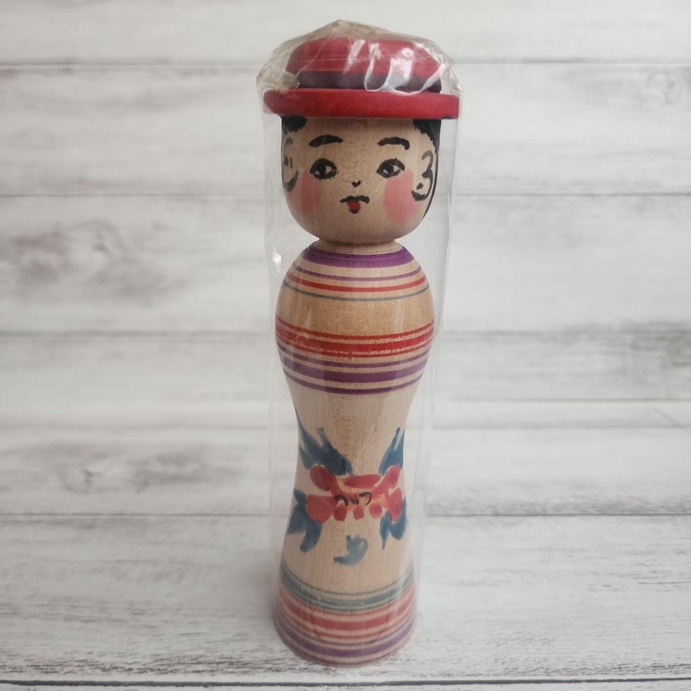 Kokeshi Doll Abo Konko 15cm Hat Limited Edition New коллекция